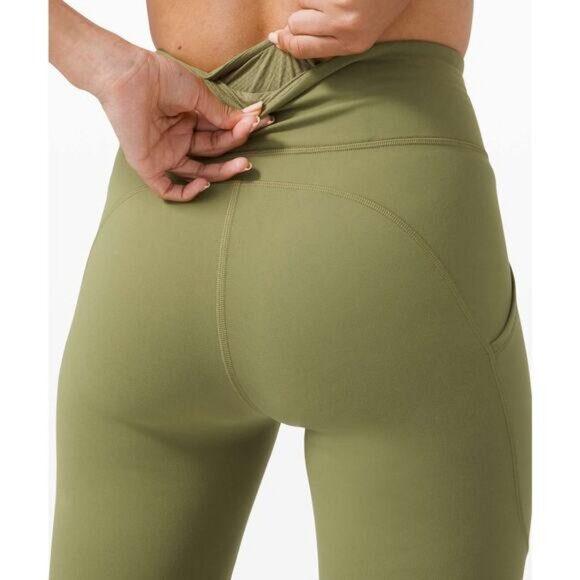 Lululemon Invigorate High-Rise Tight 25" Everlux In Bronze Green Size 4 - Picture 4 of 9